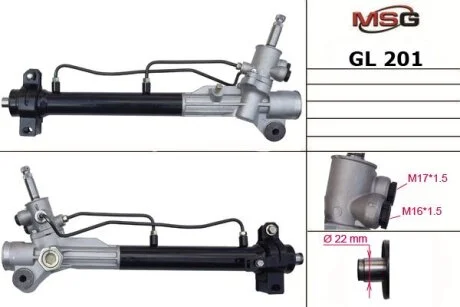 Рульова рейка з ГУР нова Geely MK 05-16 для MSG GL201 фото товара