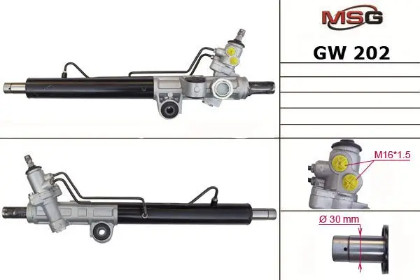 <strong>Рульова рейка з ГПК нова Great Wall Hover 11-16 MSG GW202 (фото 1)</strong>
