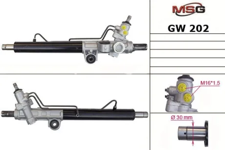 Рульова рейка з ГПК нова Great Wall Hover 11-16 для MSG GW202 фото товару