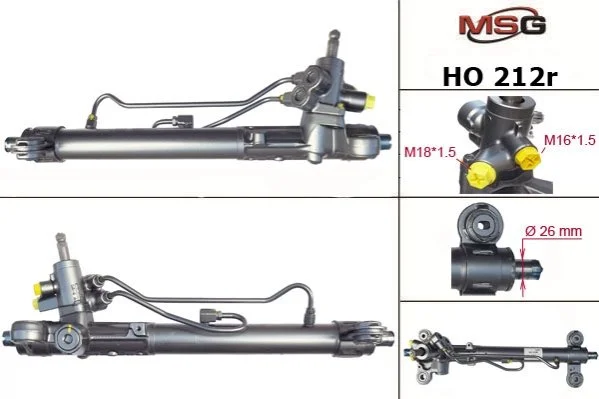 <strong>Рулевой мех с г/п Acura Rdx, Honda Cr-V 09-11 MSG HO212R (фото 1)</strong>