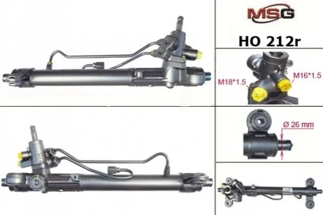 Кермовий мех-м з г/п Acura Rdx, Honda Cr-V 09-11 для Honda MSG HO212R фото товару