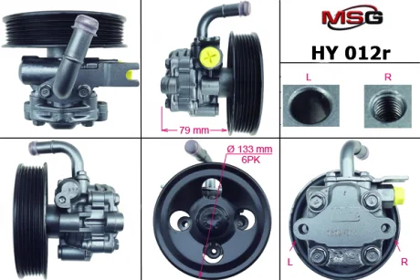 Насос ГУР відновлений Hyundai Sonata NF 04-09 для KIA, Hyundai MSG HY012R фото товара