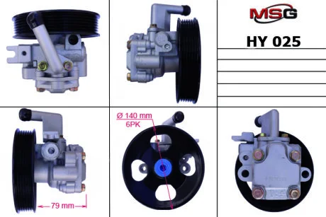 Насос ГУР новий Hyundai Grandeur TG 05-11, Hyundai Santa Fe 06-12 для MSG HY025 фото товару