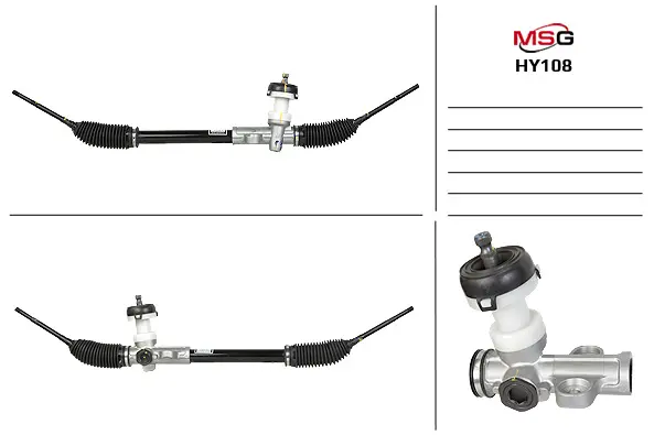 <strong>Рульова рейка без ГУР нова Hyundai i-10 07-13 MSG HY108 (фото 1)</strong>