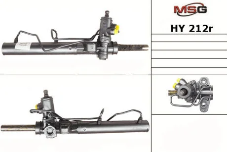 Рульова рейка з ГУР відновлена Hyundai Matrix 08-10, Hyundai Matrix 01-08 для Hyundai MSG HY212R фото товару