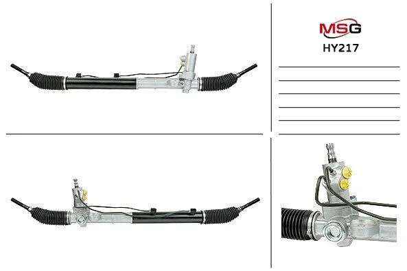 <strong>Рульова рейка з ГУР нова Hyundai Santa FE 00-06, Hyundai Santa Fe 06-12 MSG HY217 (фото 1)</strong>