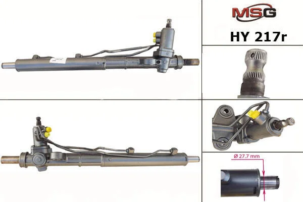 <strong>Рульова рейка з ГУР відновлена Hyundai Santa FE 00-06, Hyundai Santa Fe 06-12 MSG HY217R (фото 1)</strong>