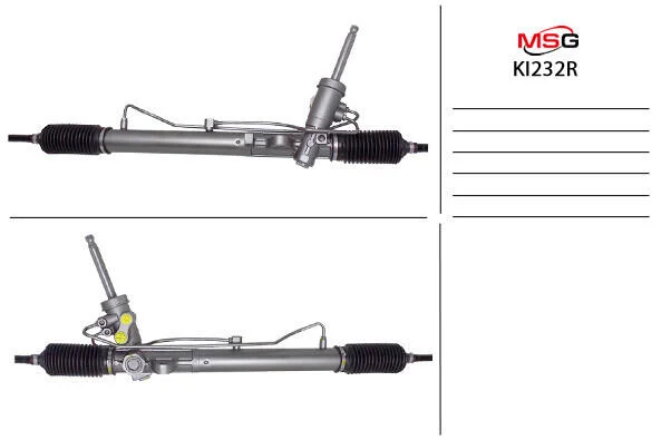 <strong>Рульова рейка з ГУР відновлена Kia Soul 08-13 MSG KI232R (фото 1)</strong>