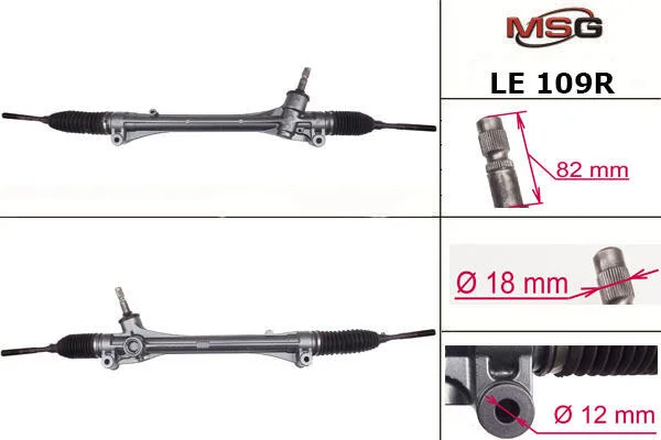 <strong>Рульова рейка без ГУР відновлена Lexus RX 09-15 MSG LE109R (фото 1)</strong>