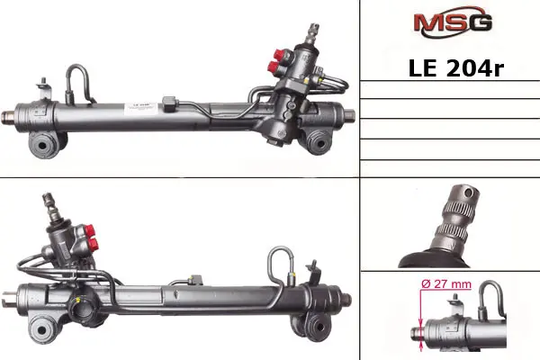 <strong>Рульова рейка з ГУР відновлена Lexus RX 03-09 MSG LE204R (фото 1)</strong>