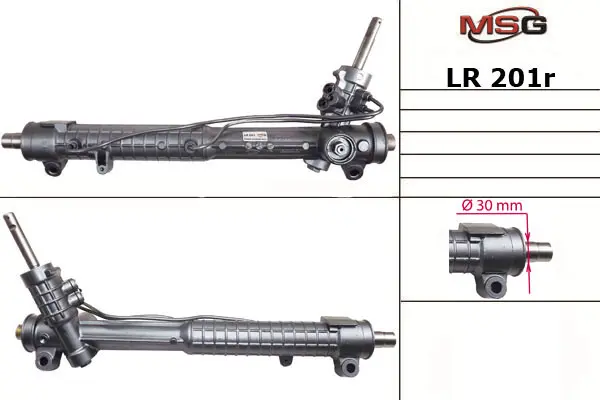 <strong>Рульова рейка з ГУР відновлена Land Rover Discovery IV 09-16, Land Rover Discovery III 04-09 MSG LR201R (фото 1)</strong>
