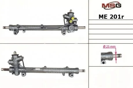 Кермова рейка з Г/П (відновлена, ZF) MERCEDES A W 168 97-04 для MSG ME 201R фото товару