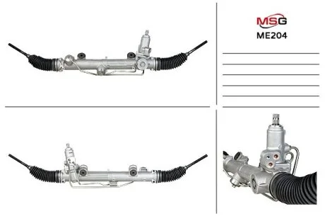 Рульова рейка з ГУР нова Mercedes-Benz SLK R171 04-11, Mercedes-Benz CLK W209 02-10, Mercedes-Benz C-Class W203 00-07 для Mercedes MSG ME204 фото товару
