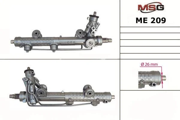 <strong>Рульова рейка з ГУР нова Mercedes-Benz CLS C219 03-10, Mercedes-Benz E-Class W211 02-09 MSG ME209 (фото 1)</strong>