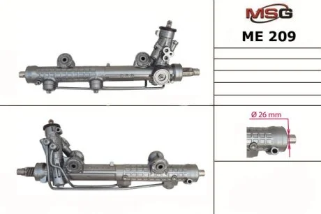 Рульова рейка з ГУР нова Mercedes-Benz CLS C219 03-10, Mercedes-Benz E-Class W211 02-09 для Mercedes MSG ME209 фото товару