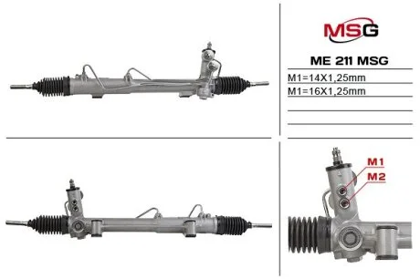 Рульова рейка з ГУР нова Mercedes-Benz ML W163 98-05 для Mercedes MSG ME211 фото товару