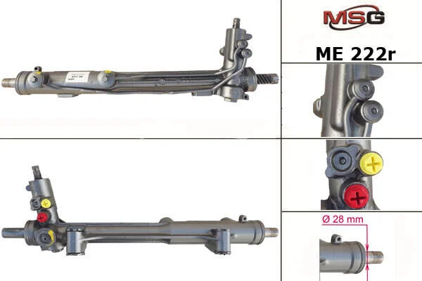 <strong>Рульова рейка з ГУР відновлена Mercedes-Benz ML W163 98-05 MSG ME222R (фото 1)</strong>