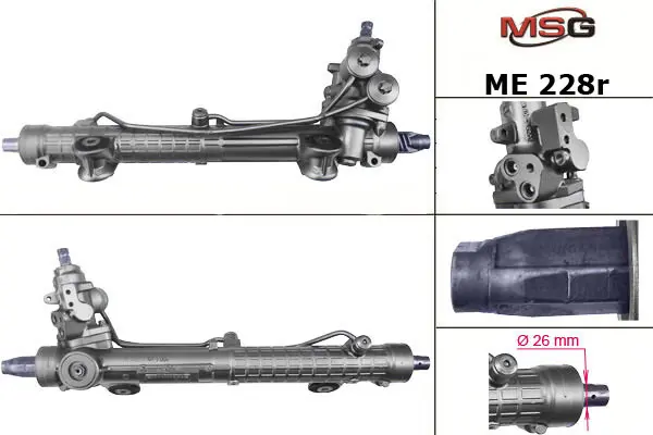 <strong>Рульова рейка з ГУР відновлена Mercedes-Benz C-Class W203 00-07 MSG ME228R (фото 1)</strong>