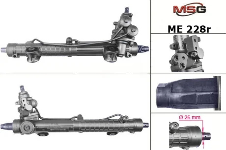 Рульова рейка з ГУР відновлена Mercedes-Benz C-Class W203 00-07 для Mercedes MSG ME228R фото товару