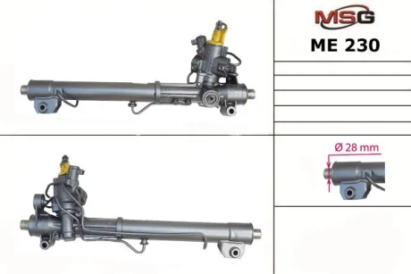 Рульова рейка з ГУР нова Mercedes-Benz S-Class W221 05-13, Mercedes-Benz E-Class W212 09-16, Mercedes-Benz C-Class W204 07-14 для Mercedes MSG ME230 фото товару
