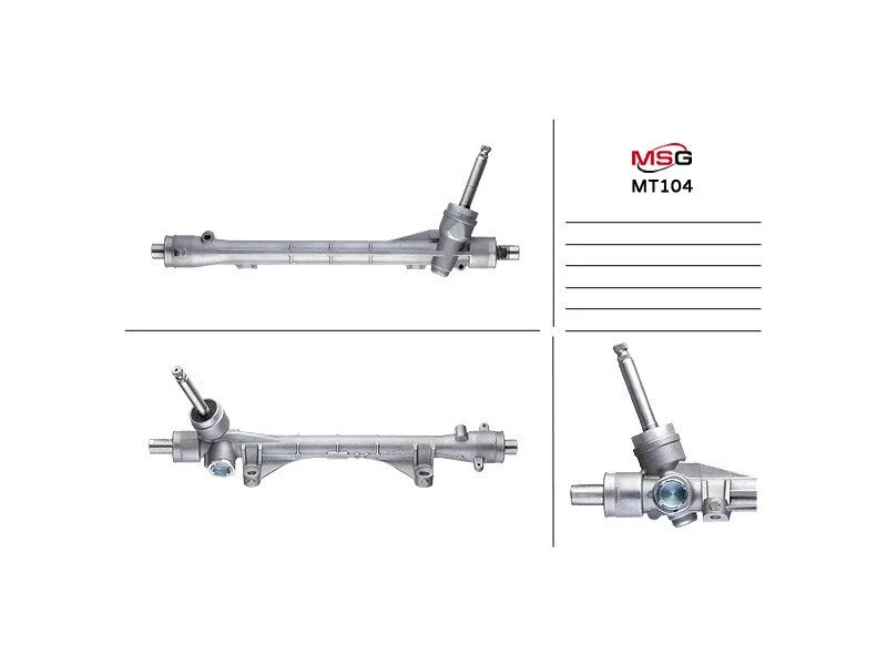 <strong>Рульова рейка без ГУР нова Peugeot 4008 12-17, Mitsubishi ASX 10-23, Citroen C4 AirCross 12-17 MSG MT 104 (фото 1)</strong>