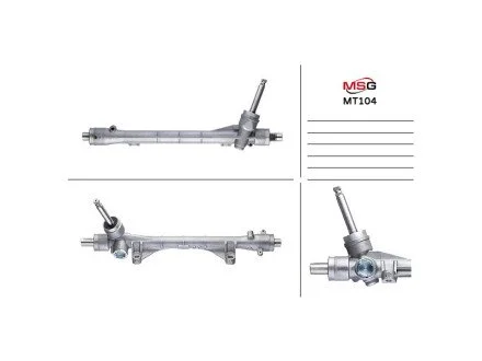 Рульова рейка без ГУР нова Peugeot 4008 12-17, Mitsubishi ASX 10-23, Citroen C4 AirCross 12-17 для Mitsubishi, Peugeot, Citroen MSG MT 104 фото товару