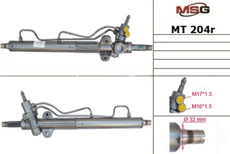 Рульова рейка з ГУР відновлена Mitsubishi Pajero III 00-07 для Mitsubishi MSG MT204R фото товара
