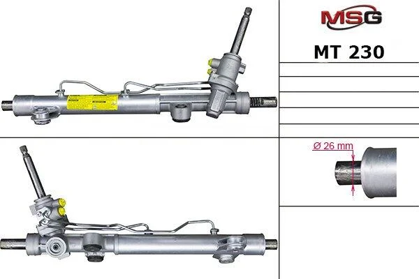 <strong>Рульова рейка з ГУР нова Mitsubishi Eclipse 06-12, Mitsubishi Galant 04-12 MSG MT230 (фото 1)</strong>