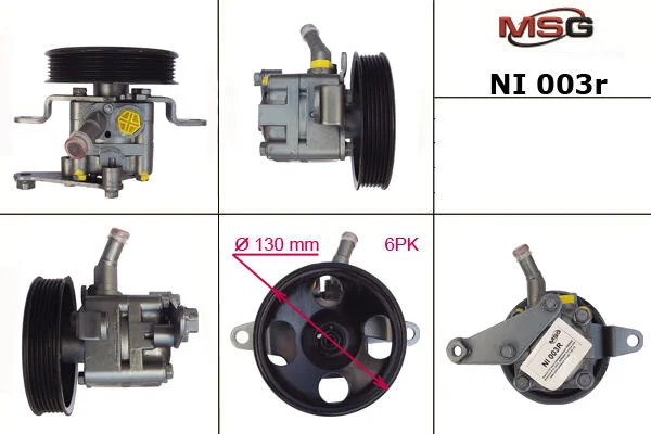 <strong>Насос ГУР відновлений Nissan X-Trail T30 00-09, Nissan Primera P12 02-08 MSG NI003R (фото 1)</strong>