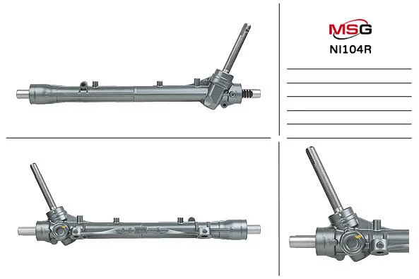 <strong>Рульова рейка без ГУР відновлена Nissan Micra 03-10, Nissan Note 05-12 MSG NI104R (фото 1)</strong>