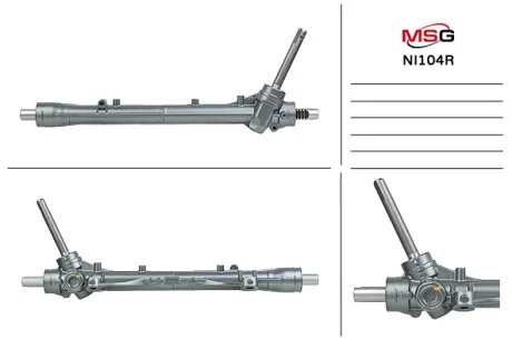 Рульова рейка без ГУР відновлена Nissan Micra 03-10, Nissan Note 05-12 для Nissan MSG NI104R фото товара