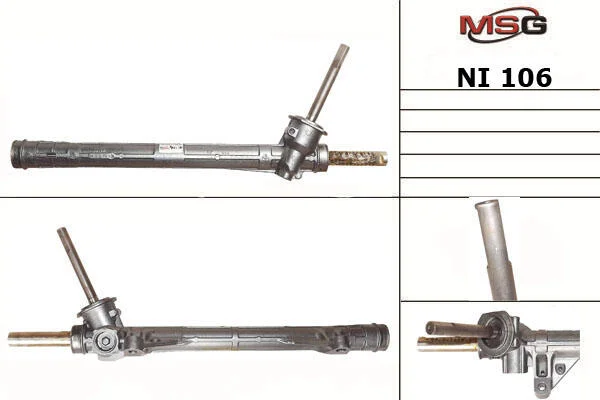 <strong>Рульова рейка без ГУР нова Renault Modus 04-08, Renault Clio III 05-12, Nissan Micra 03-10 MSG NI106 (фото 1)</strong>