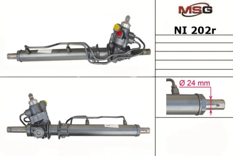 Рульова рейка з ГПК відновлена Nissan Almera N15 95-00 для MSG NI202R фото товару