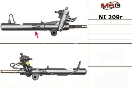 Рульова рейка з ГУР відновлена Nissan Murano 02-08 для Nissan MSG NI209R фото товару