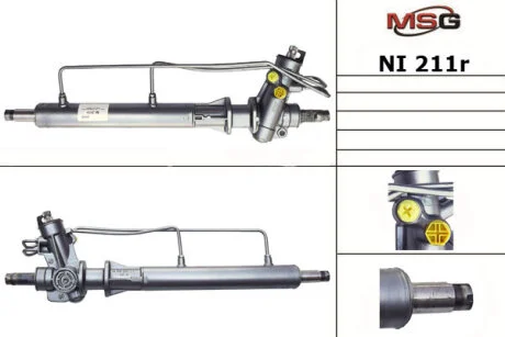 Рульова рейка з ГУР відновлена Nissan Primera P11 96-02 для Nissan MSG NI211R фото товара