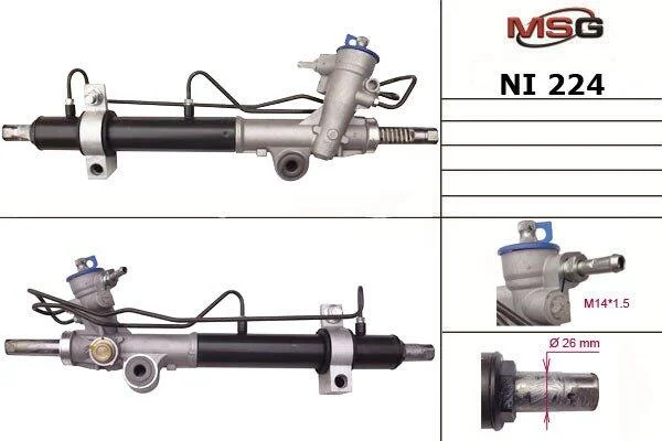<strong>Рульова рейка з ГУР нова Nissan Teana 03-08 MSG NI224 (фото 1)</strong>