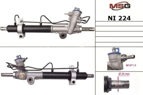 Рульова рейка з ГУР нова Nissan Teana 03-08 для Nissan MSG NI224 фото товару
