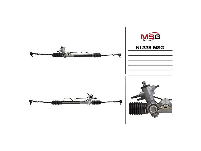 <strong>Рульова рейка з ГУР нова Nissan Almera Classic N17 06-12 MSG NI 228 (фото 1)</strong>