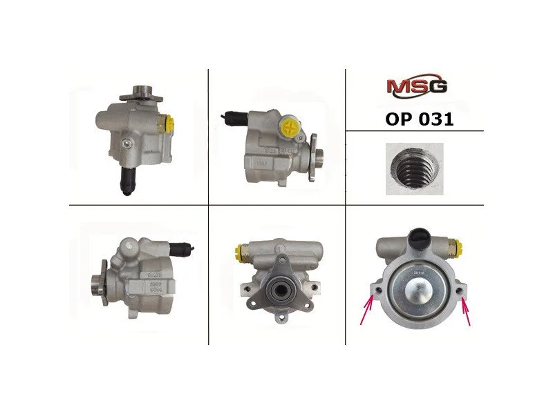 <strong>Насос ГУР новий Renault Master II 97-10, Nissan Interstar 01-10, Opel Vivaro 01-14 MSG OP 031 (фото 1)</strong>