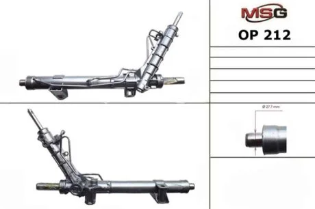 Рульова рейка з ГУР нова Renault Trafic 00-14, Fiat Talento 16-21, Nissan Primastar 02-14 для Renault, Opel, Nissan MSG OP212 фото товару