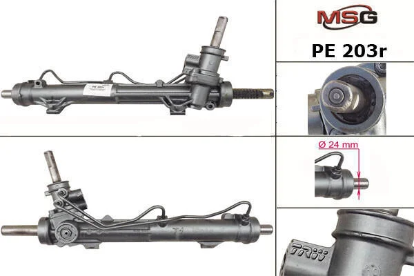 <strong>Рульова рейка з ГУР відновлена Peugeot 206 98-12 MSG PE203R (фото 1)</strong>