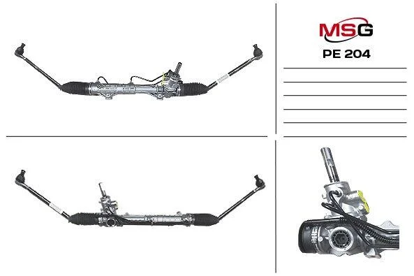 <strong>Рульова рейка з ГУР нова Peugeot 307 01-11, Citroen C4 Picasso 06-13, Citroen C4 04-11 MSG PE204 (фото 1)</strong>