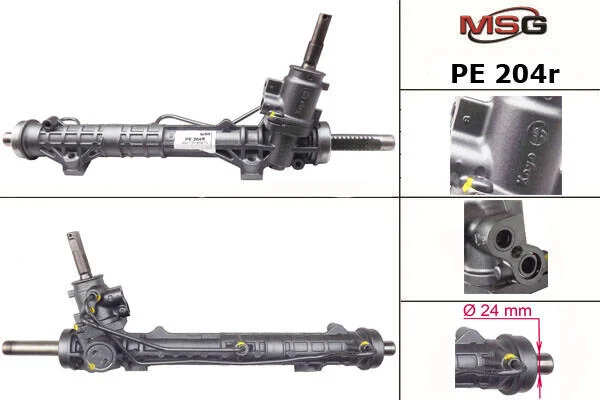 <strong>Рульова рейка з ГУР відновлена Peugeot 307 01-11, Citroen C4 Picasso 06-13, Citroen C4 04-11 MSG PE204R (фото 1)</strong>
