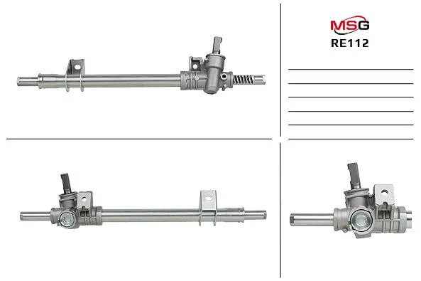 <strong>Рульова рейка без ГУР нова Renault Symbol 98-08, Renault Clio II 98-05, Renault Kangoo 97-07 MSG RE112 (фото 1)</strong>