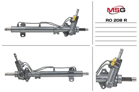 Рульова рейка з ГУР відновлена для MSG RO208R фото товара