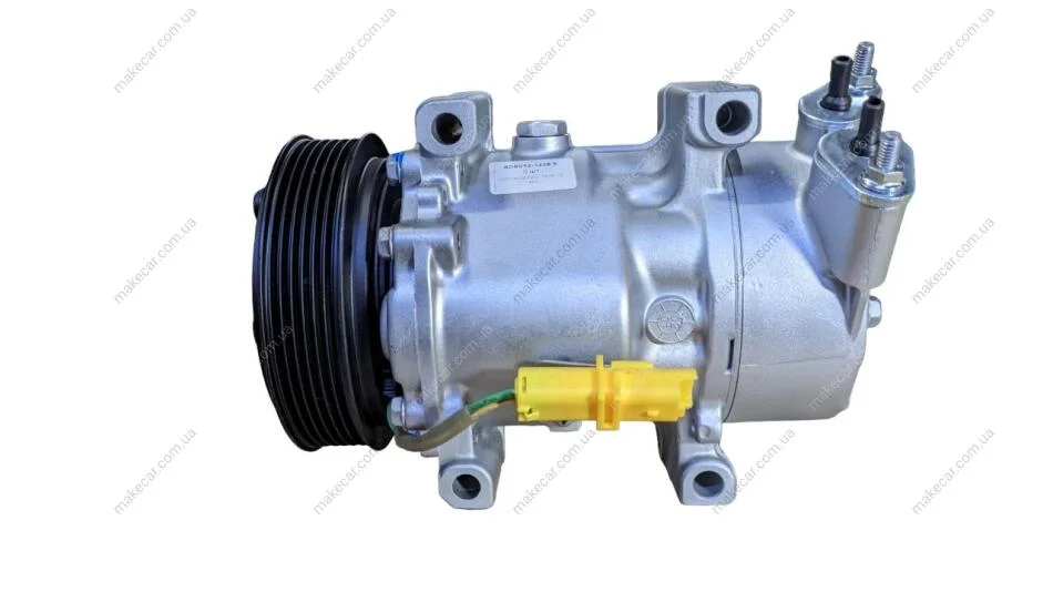 <strong>Компресор кондиціонера відновлений FIAT Fiorino 07-, Qubo 08-19; PEUGEOT Bipper 08-17, 307 01-11, 206 98-12, Partner 96-08, 1007 04-09; CITROEN Berlingo 96-08, Nemo 08-17, C3 09-16, C3 01-09, C2 03-08, Xsara 00-06, Xsara 97-00, Xsara Picasso 99-10 MSG SD6V12-1438 (фото 1)</strong>
