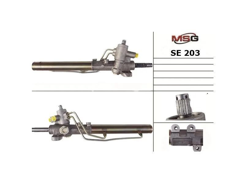 <strong>Рульова рейка з ГУР нова VW Golf III 91-98, VW Caddy II 95-04, SEAT Toledo I 91-99 MSG SE 203 (фото 1)</strong>