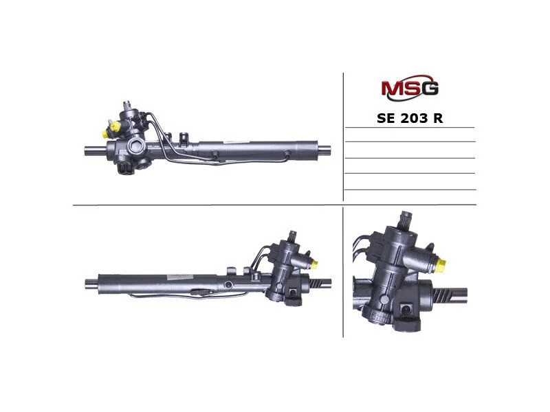 <strong>Рульова рейка з ГУР відновлена VW Golf III 91-98, VW Caddy II 95-04, SEAT Toledo I 91-99 MSG SE 203R (фото 1)</strong>