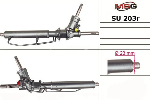 <strong>Рульова рейка з ГУР відновлена Subaru Forester 02-08 MSG SU203R (фото 1)</strong>