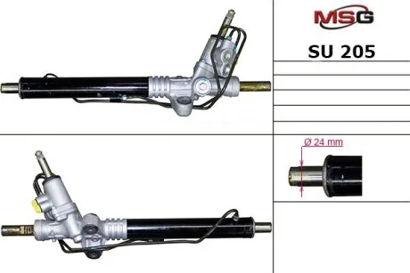 Рульова рейка з ГУР нова Subaru Legacy 03-09 для Subaru MSG SU205 фото товару